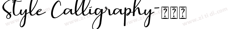 Style Calligraphy字体转换 Style Calligraphy字体转换